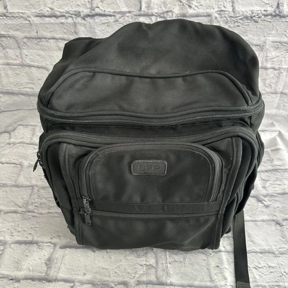 Tumi Alpha Ballistic Briefpack Nylon Canvas Laptop Organizer Briefcase Backpack